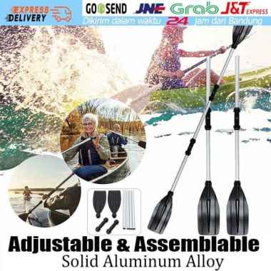 2Pcs Dayung Aluminium Kayak Paddle / Boat Oars Dayung Perahu Kano