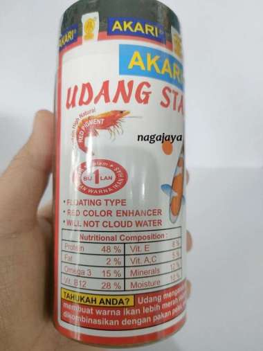 udang kering pakan ikan makanan ikan predator Akari udang standard 40g