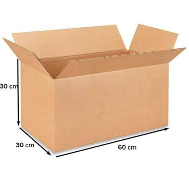 Kardus - Polos Baru - 60 cm x 30 cm x 30 cm - SWR