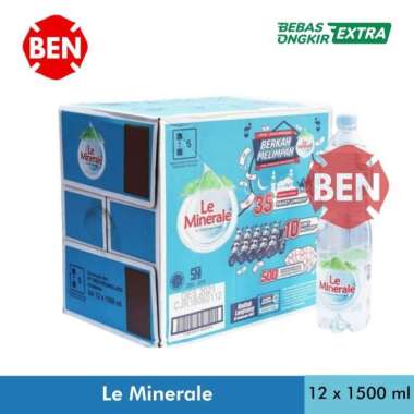 Le Minerale 1500ml 1500 ml 1 Dus 12 Botol - Air Mineral Murah Besar