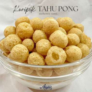 Keripik Tahu Pong Bulat / Tahu Walik Bulat Renyah Gurih Murah 250-500g 500gr (besar)