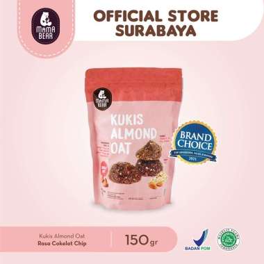 MamaBear Kukis Almond Oat ASI Booster Cookies Pelancar Asi Mama Bear Chocochips