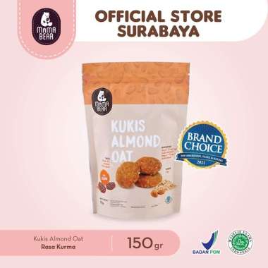 MamaBear Kukis Almond Oat ASI Booster Cookies Pelancar Asi Mama Bear Kurma