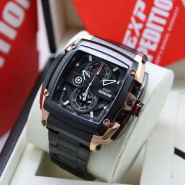 Jam Tangan Pria Expedition EXP 3008 E3008 EXP3008 Black Rosegold RT