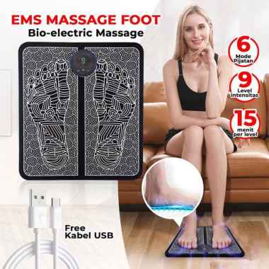 ALKES - EMS Foot Massager Alat Pijat Kaki EMS Pad Mat Listrik