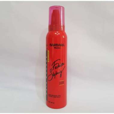 Barbara Walden Extra Strong Fashion Styling Hair Mousse Foam Red 180ml