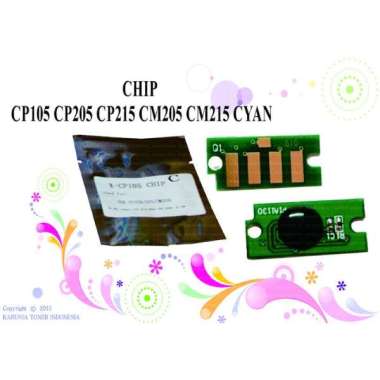 Chip Toner Cartridge CP105 CP205 CM215 CP215W CM205B CP 215 205 105 - Biru Cyan