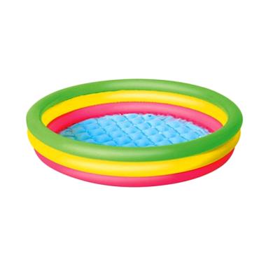 Bestway Pelangi 3 Ring 51104 Kolam Renang Mandi Bola.