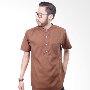 Elevant Premium Quality Baju Koko Pria - Brown