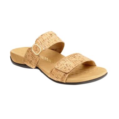Vionic Camila Gold Cork Sandal Wanita