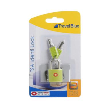 Travel Blue 027 TSA Approved Gembok Kunci - Green