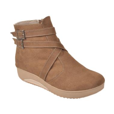 JAVA SEVEN Belladji 674 Sepatu Boot Wanita - Brown