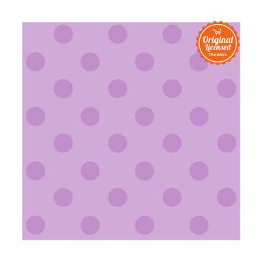 York Polkadot Purple Wallpaper Sticker Dinding