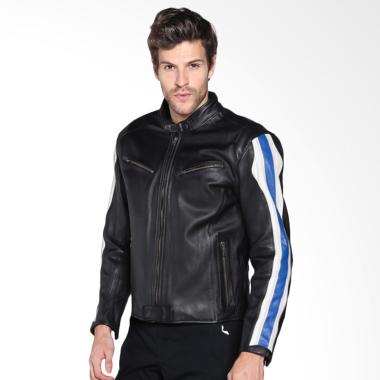 BMW Motorrad Club Roadster In Leather for Men Jaket Motor - Black