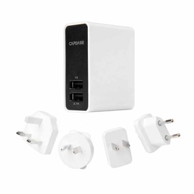 Capdase Ampo R2 Charger Dual USB Power Adapter - Putih