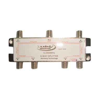 Kaonsat KSAP-6W 5-2400 MHZ Splitter 6 Way for TV Kabel