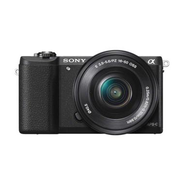 Sony Alpha A5100 with 16-50mm Lens Kamera Mirrorless - Black