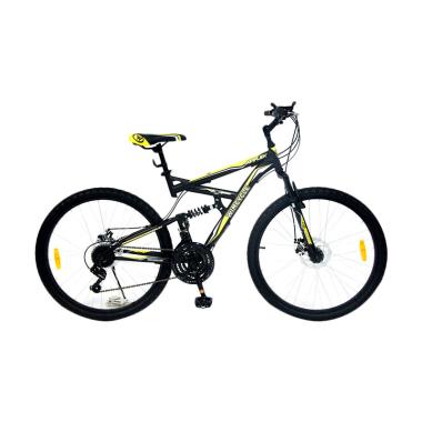 MURAH WIMCYCLE Air Flex X3 Sepeda MTB - Hitam Kuning [26 Inch]