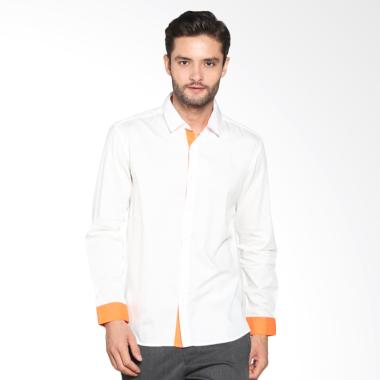 FAYYAD Casual L/S Emilo Mens Casual Kemeja Pria - Off White