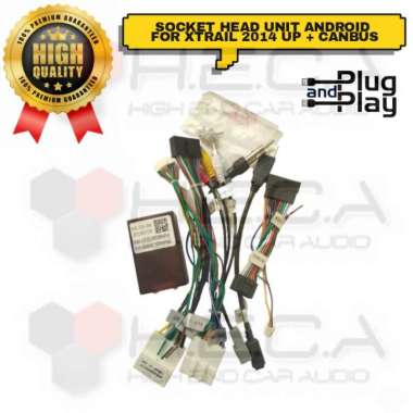 Socket PNP XTRAIL 2014 Up + Canbus Head Unit Android HU Plug And Play