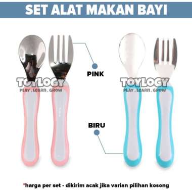 Lusty Bunny Alat Belajar Makan Anak Sendok Garpu Stainless Steel Spoon