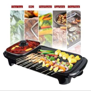 Panggangan BBQ Grill 2in1 Panci Hotpot Suki Steamboat Happy Pan XL-888 ORI 100% Multicolor