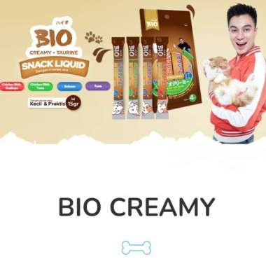 BIO CREAMY TREATS BAIM WONG SNACK KUCING MURAH salmon