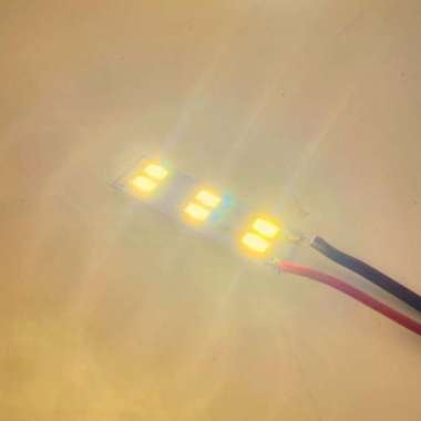 Led Module PCB 6 mata SMD 5730 DC 12V 2 Watt 4cm Warm White