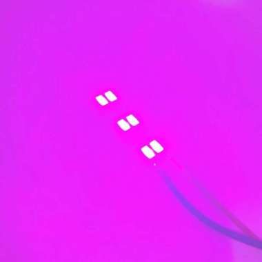 Led Module PCB 6 mata SMD 5730 DC 12V 2 Watt 4cm Merah Muda