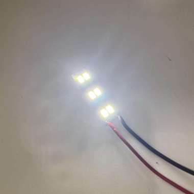 Led Module PCB 6 mata SMD 5730 DC 12V 2 Watt 4cm Putih