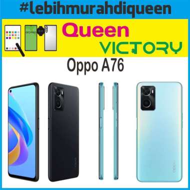 Oppo A76 6/128 Garansi Resmi Glowing Black