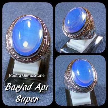 CINCIN BARJAD API PUTIH KILAU MENYALA KUALITAS UPPER POKOKNYA RING 8