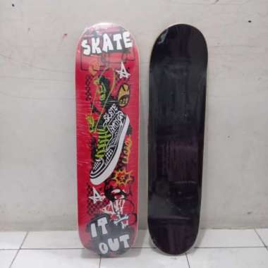 Deck skateboard & Griptape maple Dewasa size 8 100 % ORIGINAL Multicolor