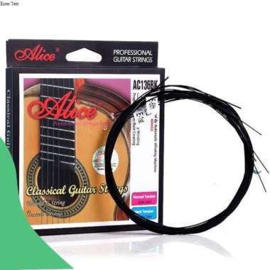 Senar Gitar Akustik Klasik Nylon Senar Gitar Colourful Alice A136BK C20