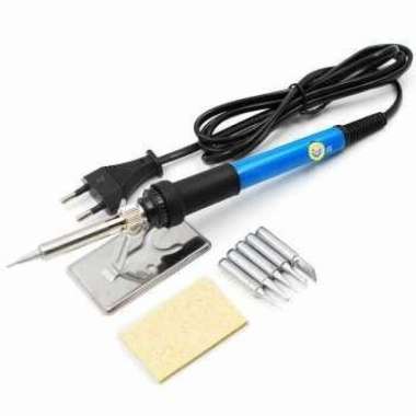 Taffware Solder Iron Adjustable Temperature 60W with 5 Tips