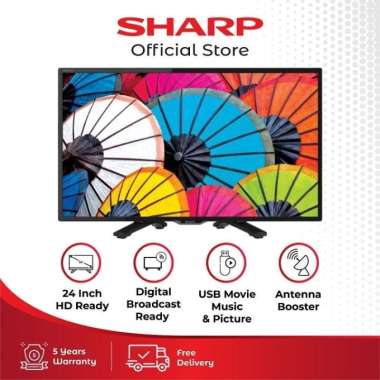 TV LED SHARP | 2T-C24DC1I Aquos LED 24 Inch USB Movie - HD Digital