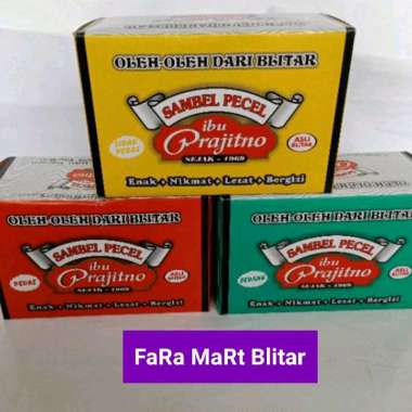 (500gr) SAMBAL PECEL BUMBU PECEL BU PRAJITNO KHAS BLITAR pedas