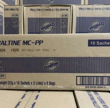 Ovaltine sachet dus ( 22g x 240 sachet ) / susu bubuk coklat ovaltine sachet