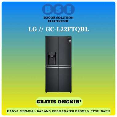 LG KULKAS SIDE BY SIDE 4 PINTU 570L GC-L22FTQBL LG GC L22FTQBL 570 L
