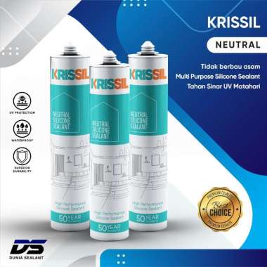 Silicone Sealant Krissil Neutral Silicone Sealant Lem Kaca White