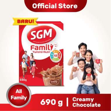 Promo Harga SGM Family Yummi Nutri Creamy Chocolate 690 gr - Blibli