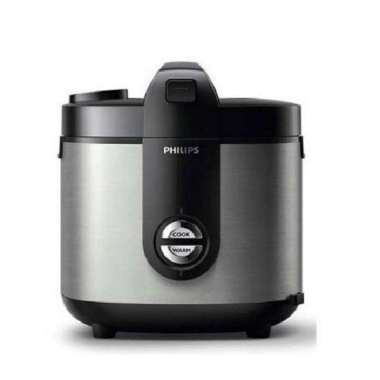 PHILIPS MAGIC COM / PENANAK NASI HD 3132 STAINLESS STEEL 2L GARANSI!