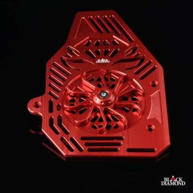 Tutup Cover Radiator Black Diamond PCX-150 ADV-150 Merah