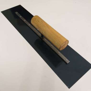 Raskam Baja Asli Raskam / Roskam Plat Baja 40 cm Alat Acian Tembok Gagang Kayu 35 cm
