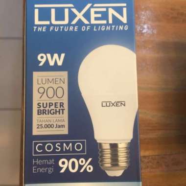 lampu led luxen 9watt garansi 1thn