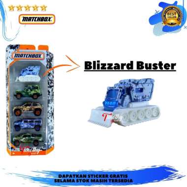Matchbox Giftpack Camouflage Loose Blizzard Buster Timothy Diecast