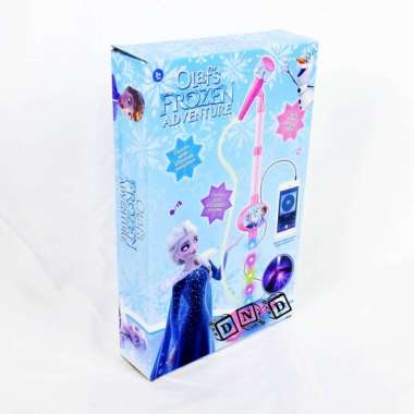 Mainan Anak Microphone Mic Olaf Frozen Adventure Nyanyi Karaoke 8835