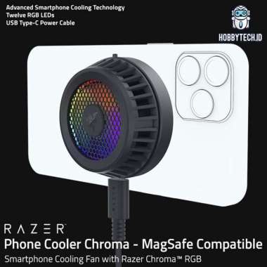 Razer Phone Cooler Chroma MagSafe Compatible Smartphone Cooling Fan