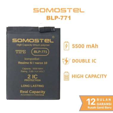 Somostel - Baterai BLP771 Realme Narzo 10 / Realme 6I