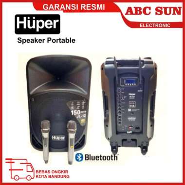 Speaker Portable HUPER JL 12 / JL12 (ORIGINAL) 12 inch USB Bluetooth